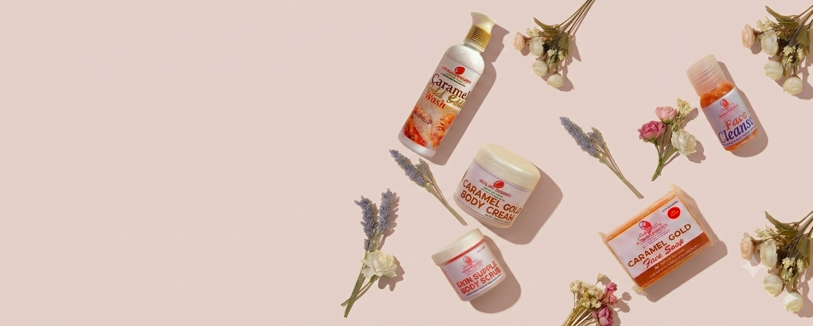 Jencletz caramel gold skincare set